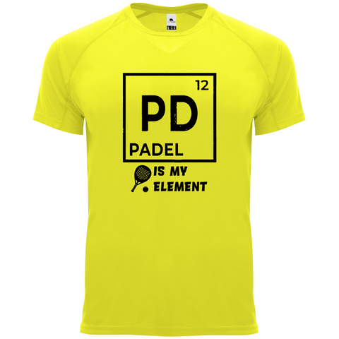 maglietta t-shirt- Padel is my element personalizzabile