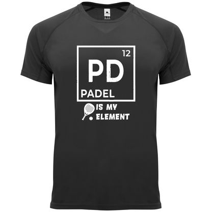 maglietta tecnica- Padel is my element personalizzabile