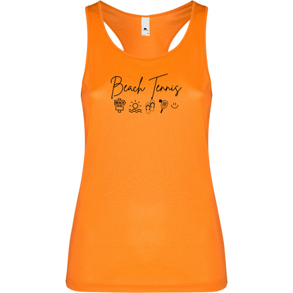 Canottiera Tecnica Donna- Beach Tennis icon Personalizzazione