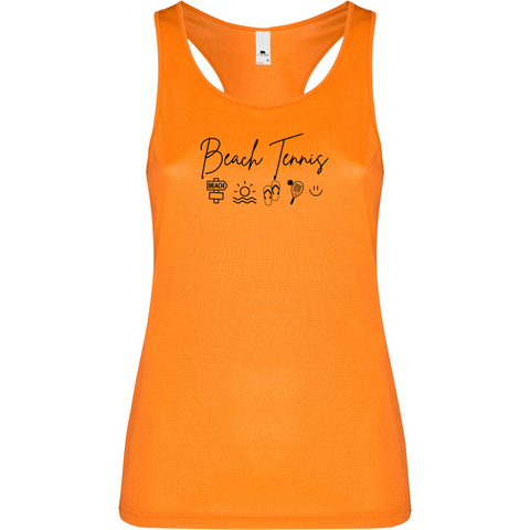 Canottiera Tecnica Donna- Beach Tennis icon Personalizzazione