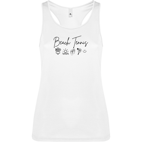 Canottiera Tecnica Donna- Beach Tennis icon Personalizzazione