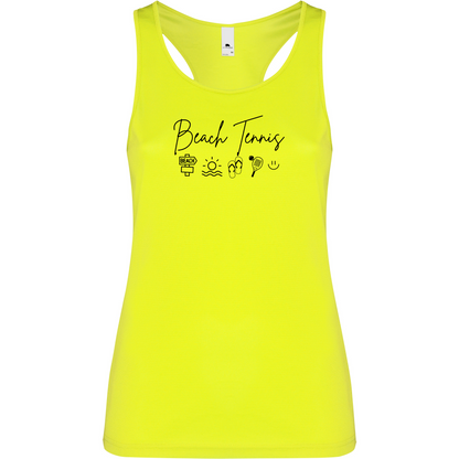 Canottiera Tecnica Donna- Beach Tennis icon Personalizzazione