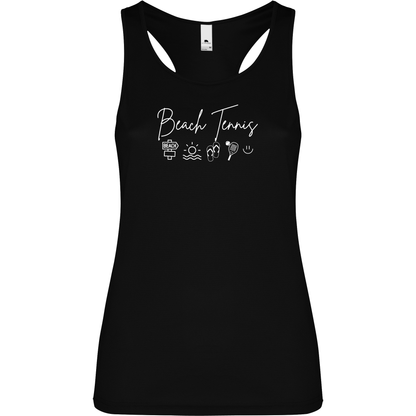 Canottiera Tecnica Donna- Beach Tennis icon Personalizzazione