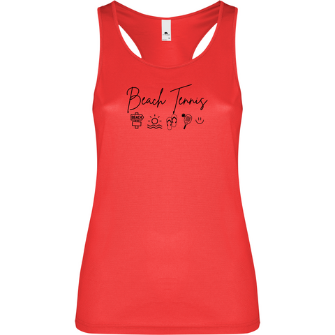 Canottiera Tecnica Donna- Beach Tennis icon Personalizzazione