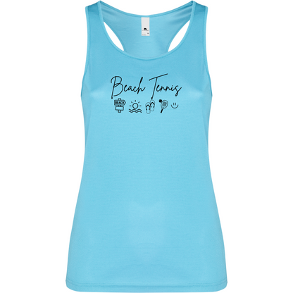 Canottiera Tecnica Donna- Beach Tennis icon Personalizzazione