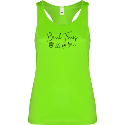 Canottiera Tecnica Donna- Beach Tennis icon Personalizzazione