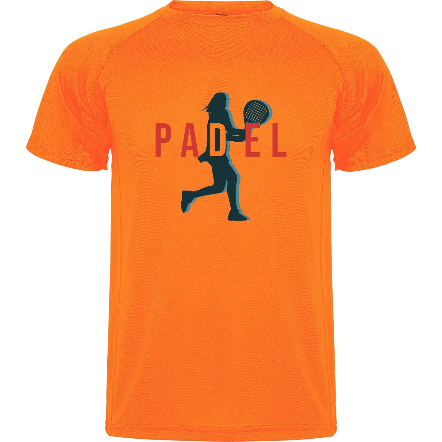 maglietta t-shirt- padel dritto donna personalizzabile