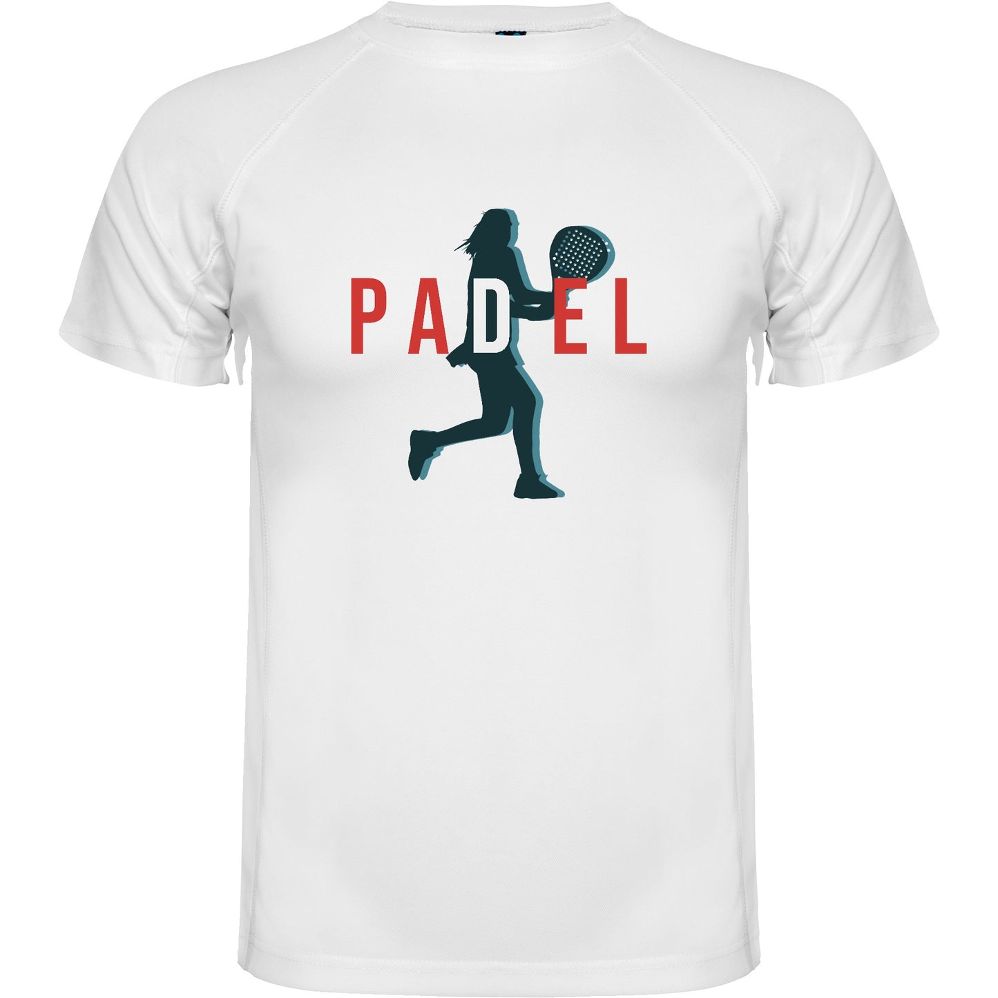 maglietta t-shirt- padel dritto donna personalizzabile