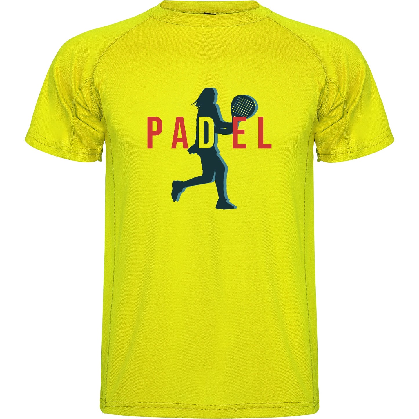 maglietta t-shirt- padel dritto donna personalizzabile