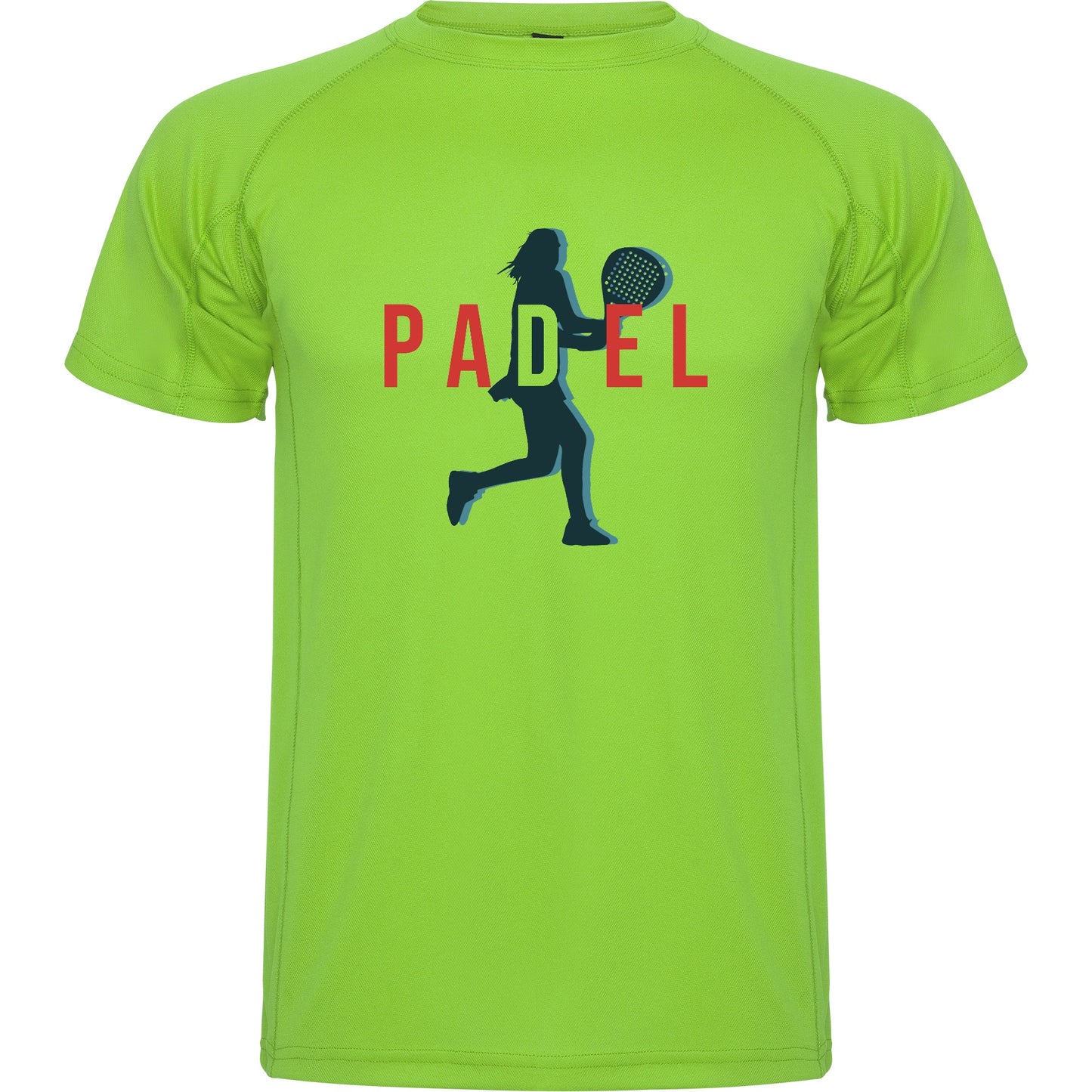 maglietta t-shirt- padel dritto donna personalizzabile