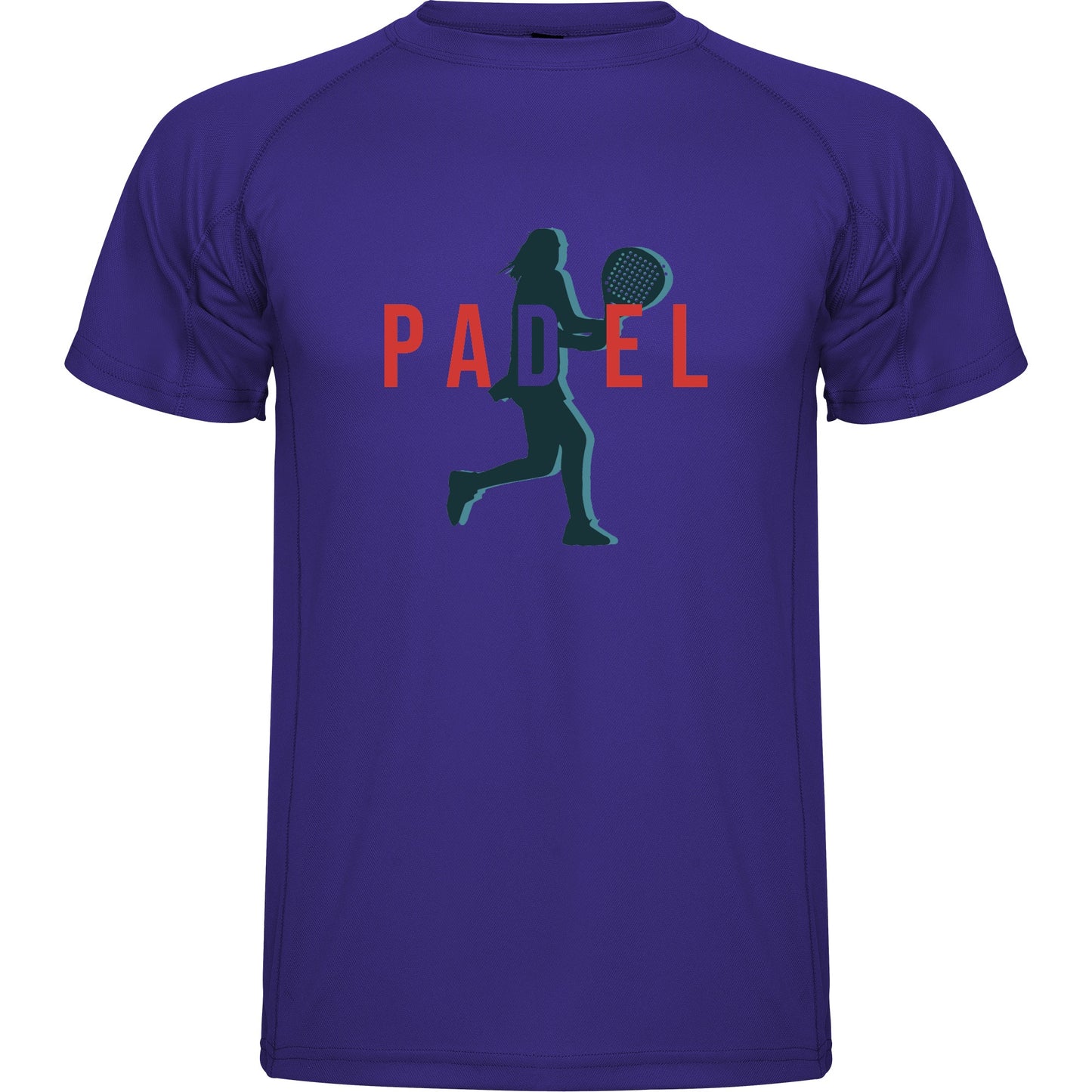 maglietta t-shirt- padel dritto donna personalizzabile