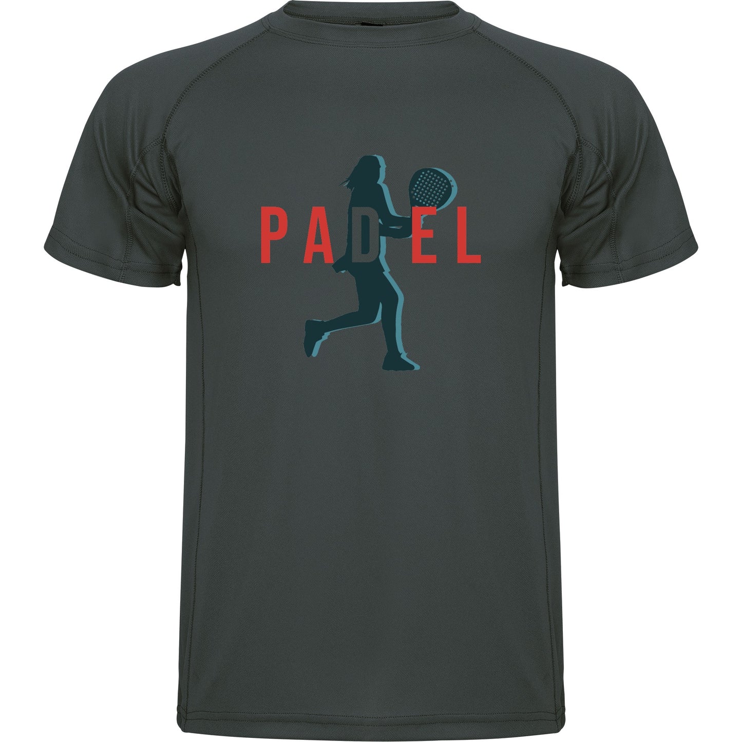 maglietta t-shirt- padel dritto donna personalizzabile