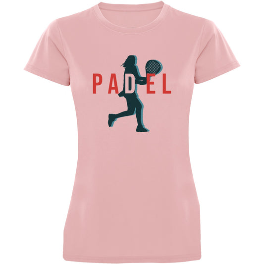 maglietta t-shirt- padel dritto donna personalizzabile