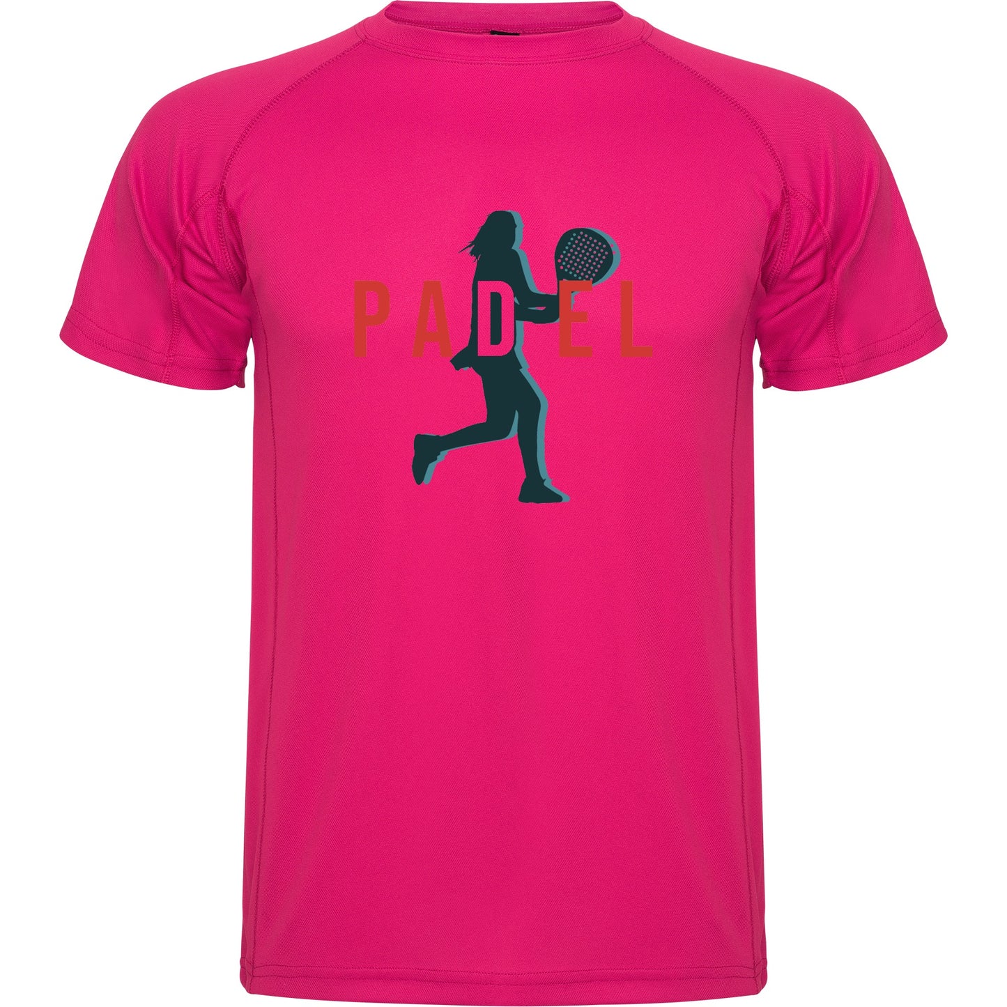 maglietta t-shirt- padel dritto donna personalizzabile