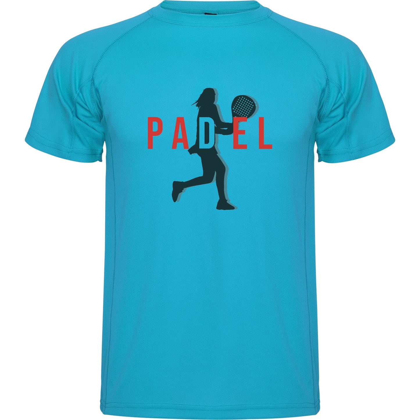 maglietta t-shirt- padel dritto donna personalizzabile