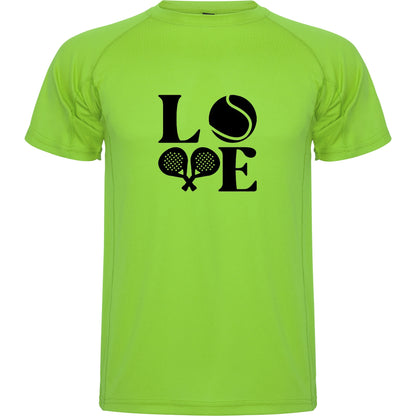 maglietta tecnica-  love padel  personalizzabile