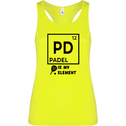 Canottiera Tecnica  Donna- Padel Is My Element Personalizzazione