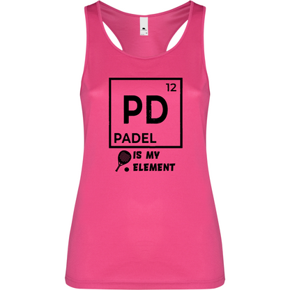 Canottiera Tecnica  Donna- Padel Is My Element Personalizzazione