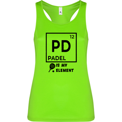 Canottiera Tecnica  Donna- Padel Is My Element Personalizzazione