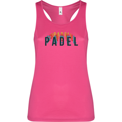 Canottiera Tecnica  Donna- Padel multicolor Personalizzazione