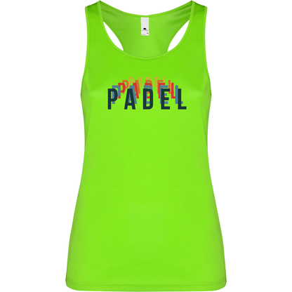 Canottiera Tecnica  Donna- Padel multicolor Personalizzazione