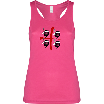 Canottiera Tecnica  Donna- Padel Quattro Mori Sardegna Personalizzazione