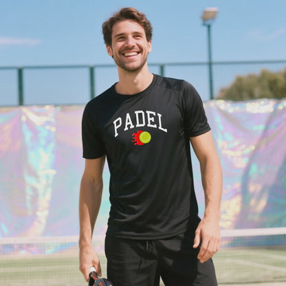 maglietta tecnica -padel fire personalizzabile